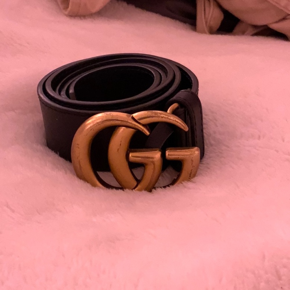 Black Gucci Belt. Authentic